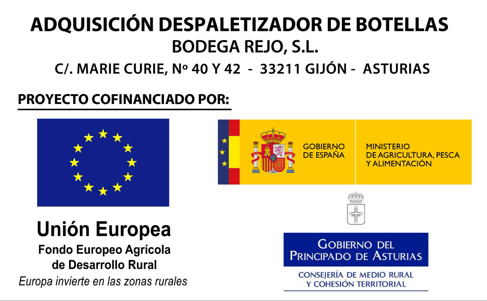 Unión Europea Fondo Europe Agrícola de Desarrollo Rural